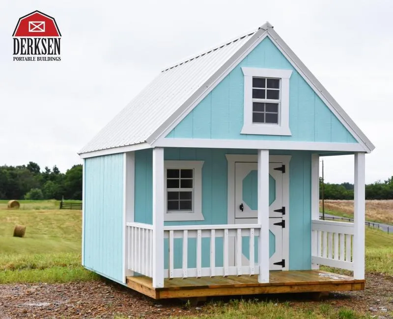 Call us today at 318-608-8795 for more info on our Painted Childrens Playhouses and Hideout Kids Clubhouses from Edgewood Buildings in Northeast Louisiana 